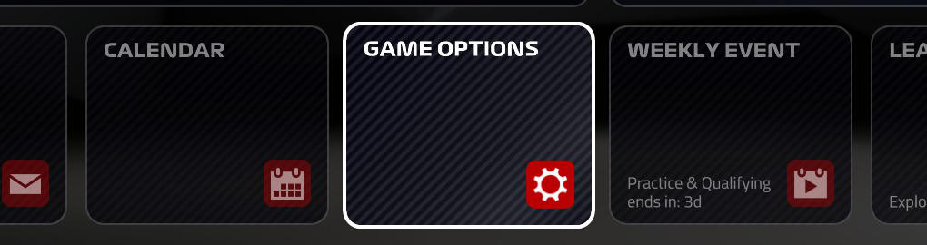 Game Options menu