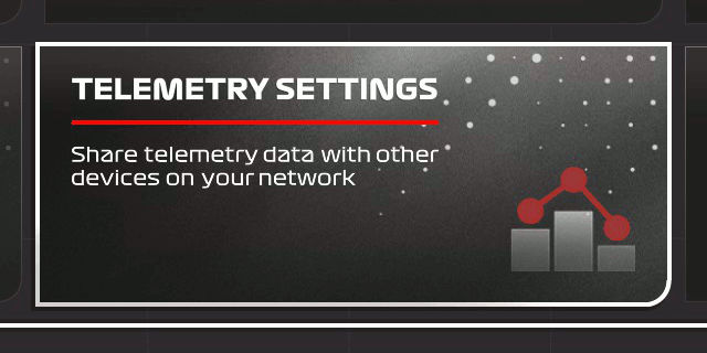 UDP telemetry settings