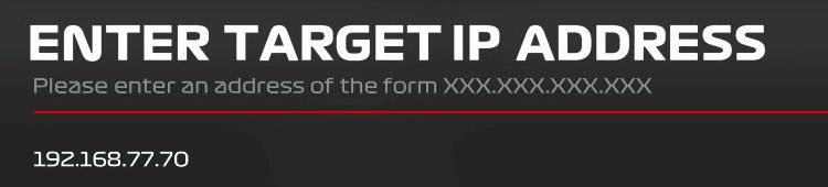 IP Address in UDP Telemetry Settings